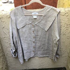 Flax brand slow fashion linen shirt